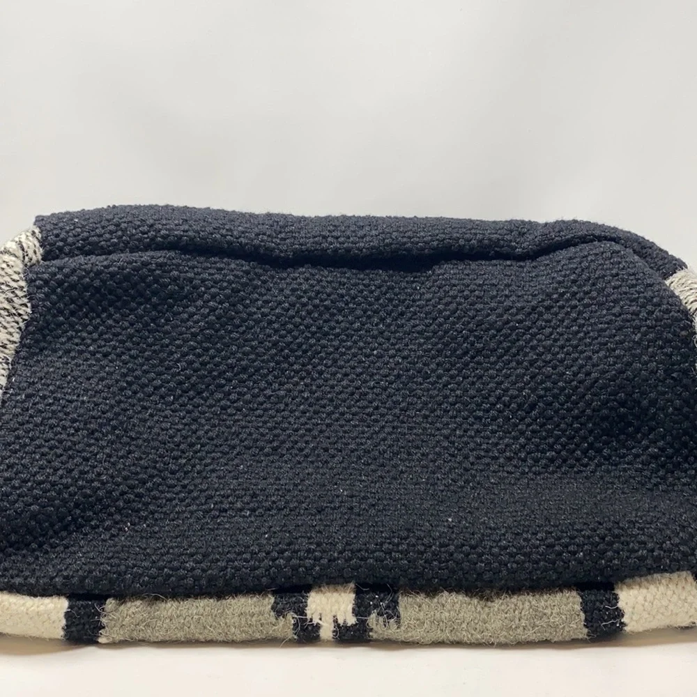 Panache Boho Aztec Woven Tote Bag With Pom Detail - Picture 7 of 10